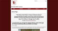 Desktop Screenshot of catholiceducationfoundation.com
