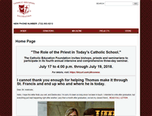 Tablet Screenshot of catholiceducationfoundation.com